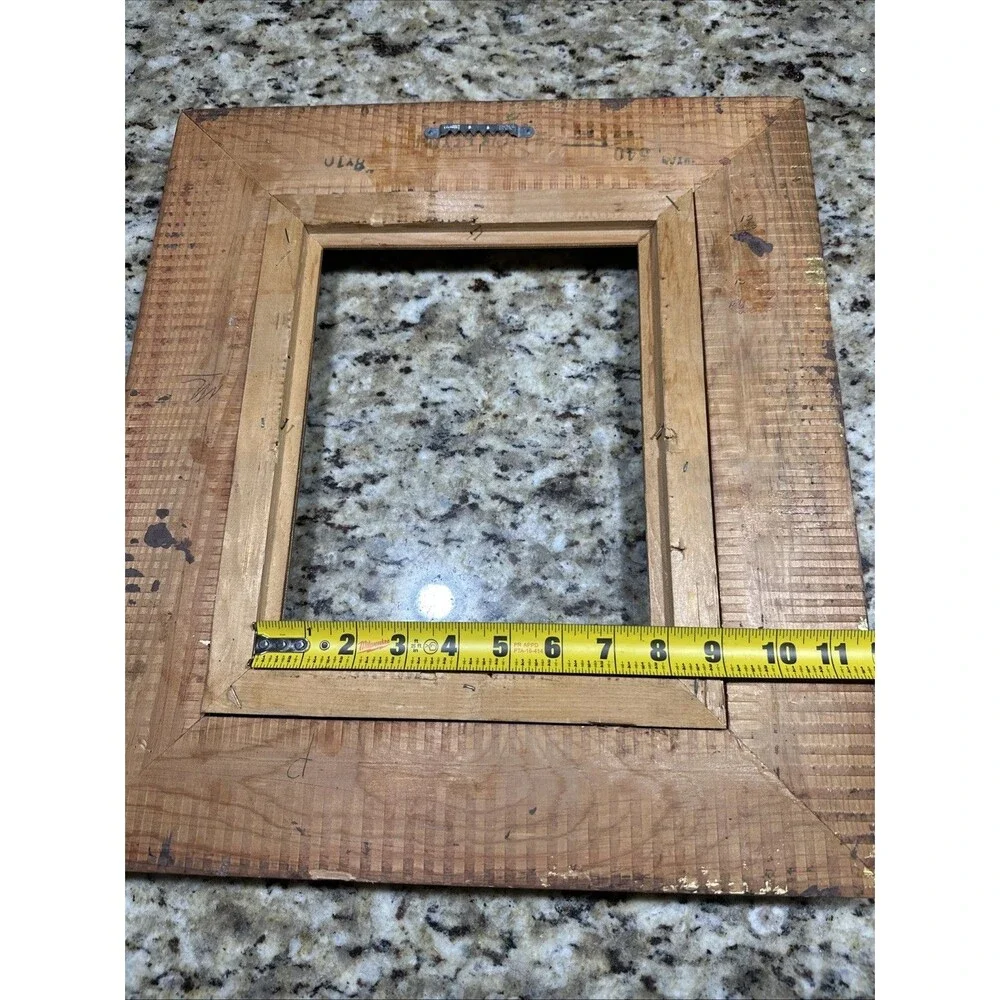 Ornate Gold Wodden Canvas Frame for 8x10 Canvas. Vintage Style. Real Wood.